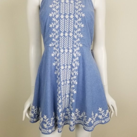 Tularosa Otto Embroidered Chambray Mini Dress - Picture 6 of 9